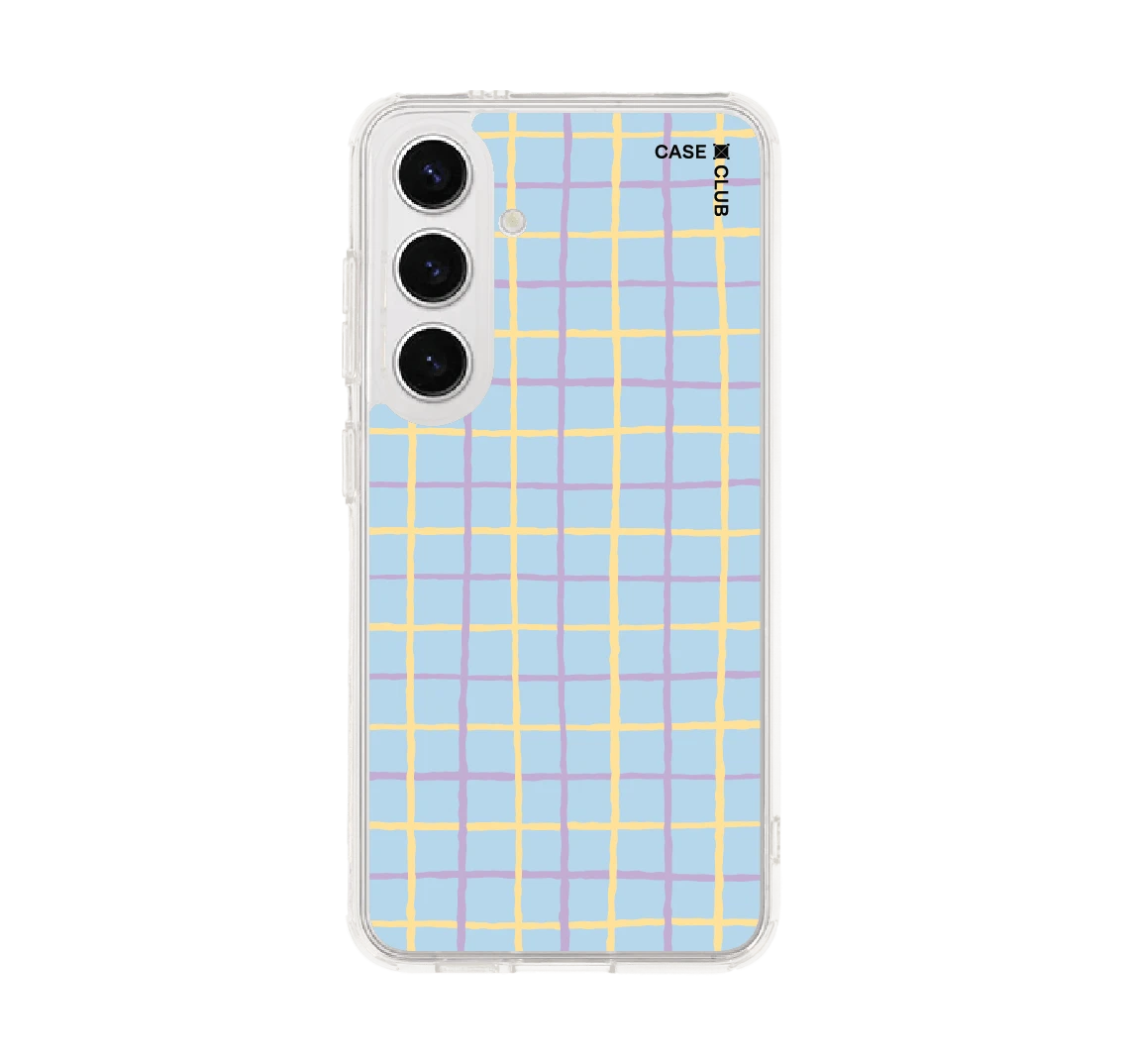 samsung galaxy s24 clear magsafe yellow & purple stripes